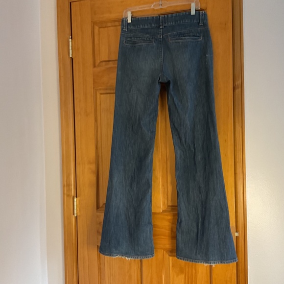 Vintage Old Navy, Wide Leg, Bell Bottom Trouser Jeans, SZ 4 Long - Picture 3 of 7